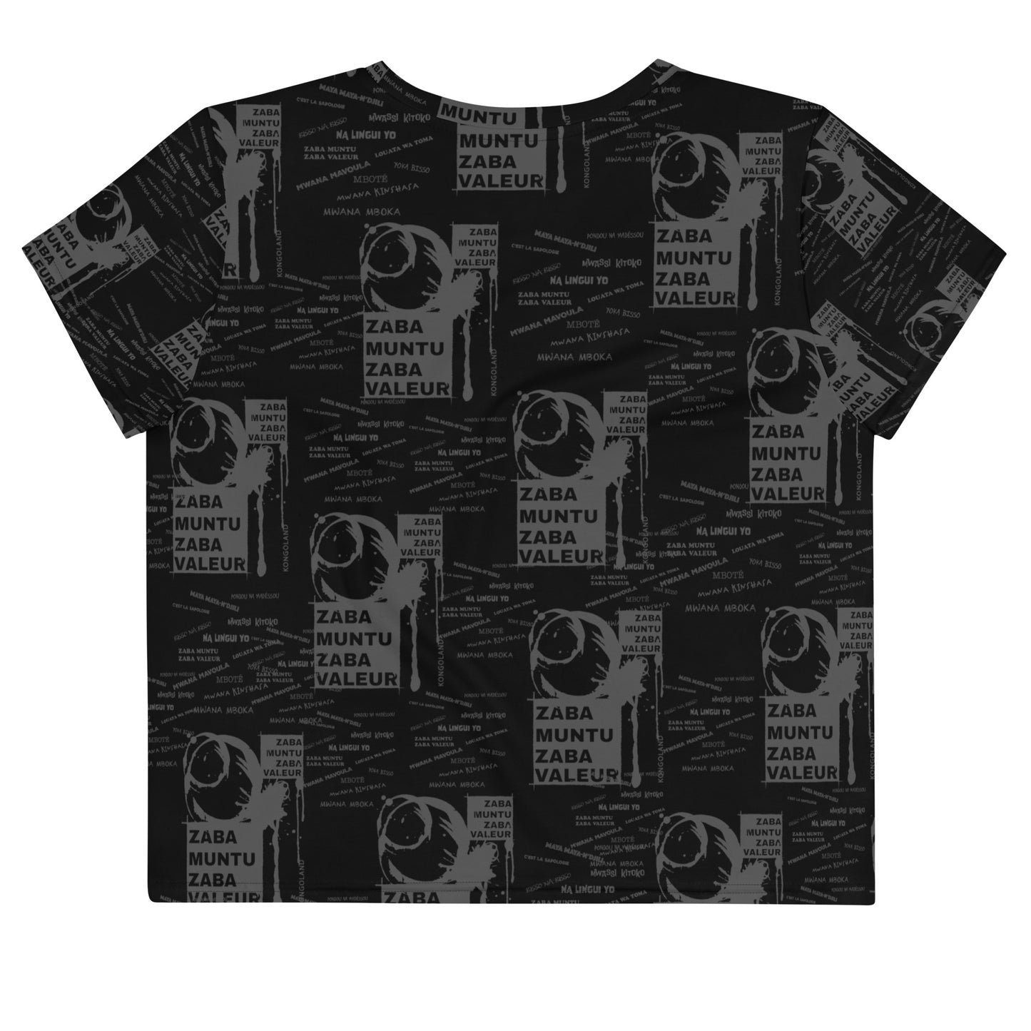T-shirt Crop-Top Kongoland ZMZV imprimé all over