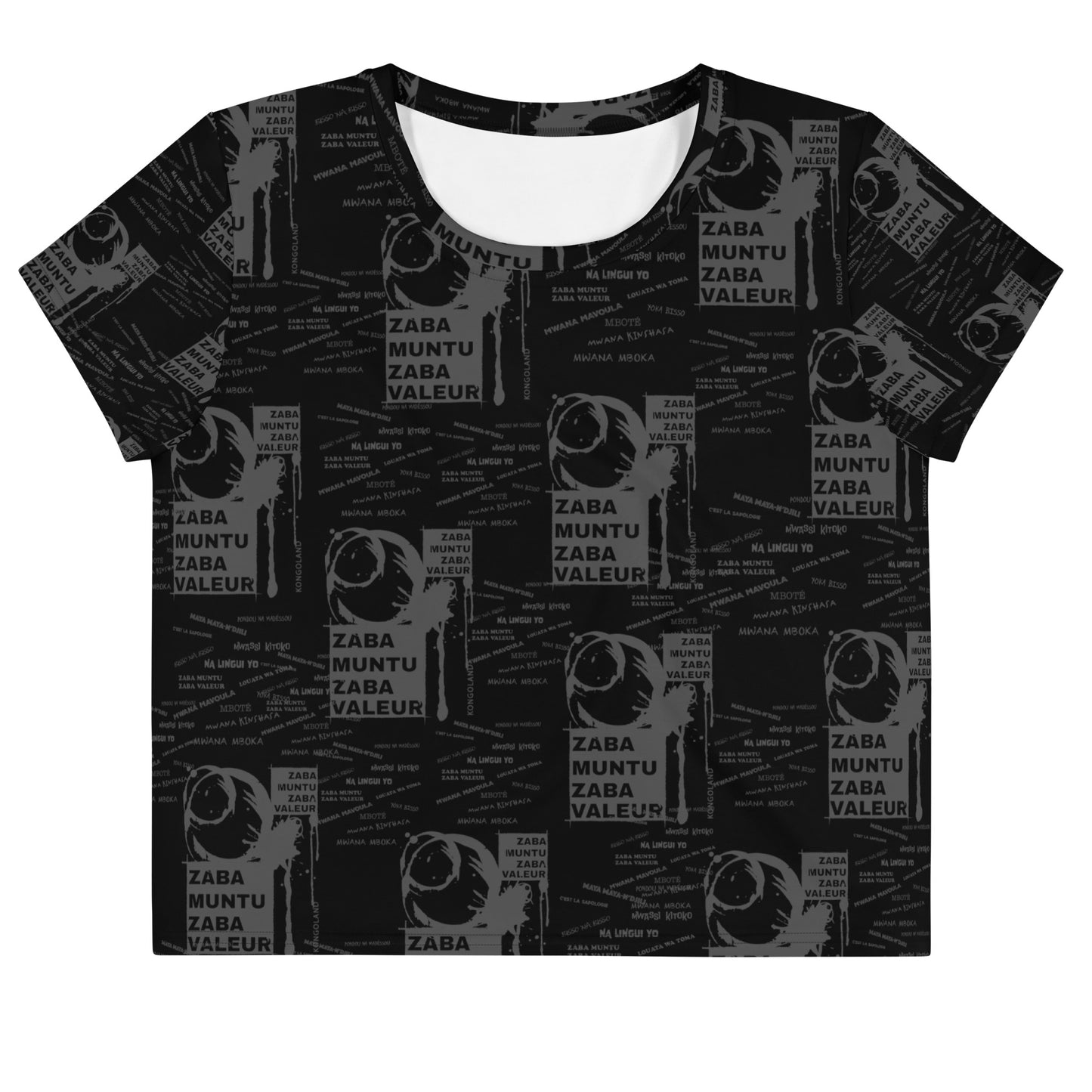 T-shirt Crop-Top Kongoland ZMZV imprimé all over
