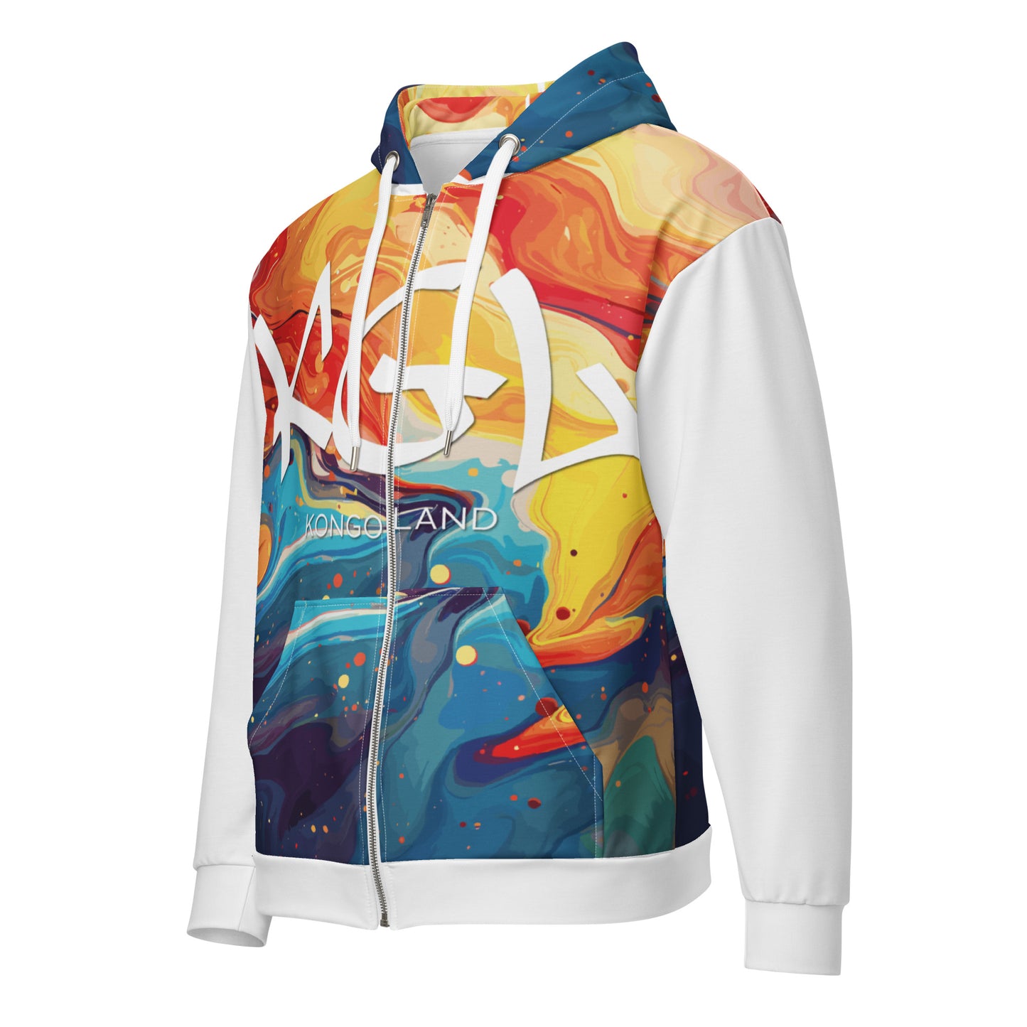 Sweat à capuche Kongoland zippé unisexe