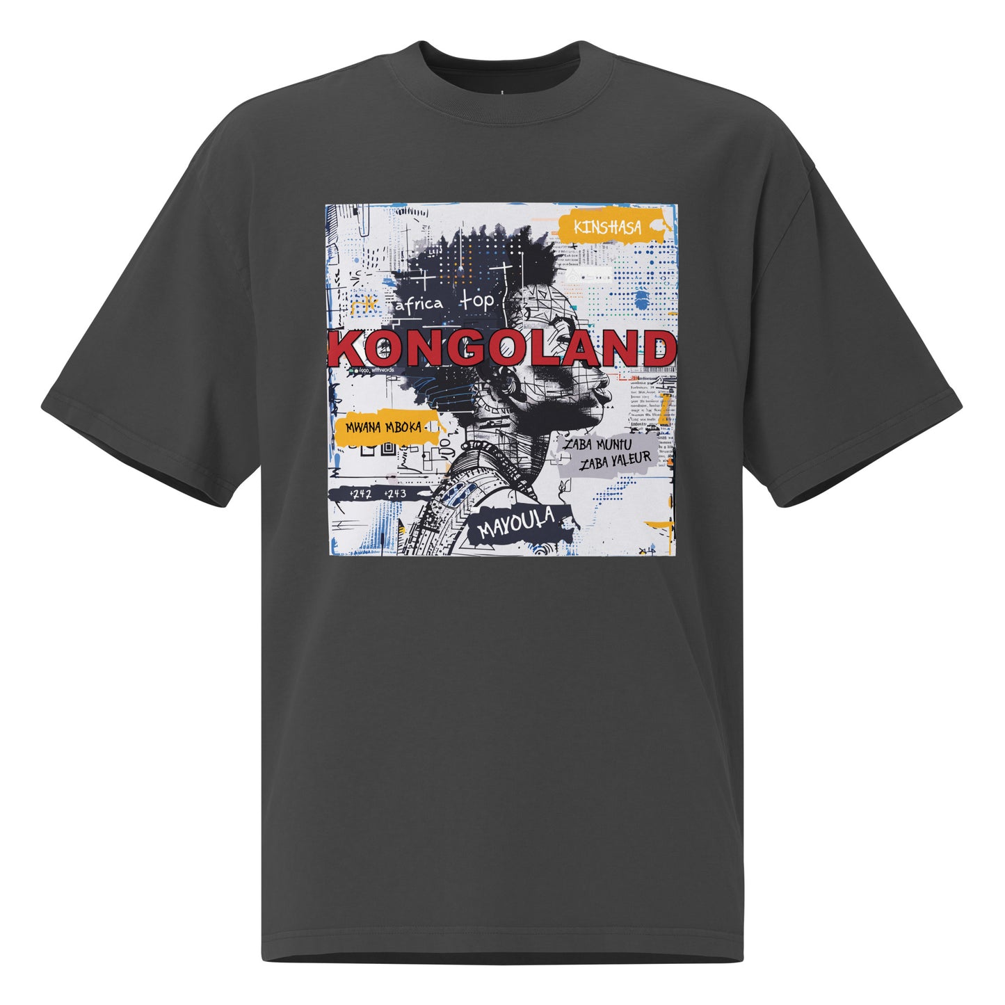 T-shirt Kongoland oversize délavé