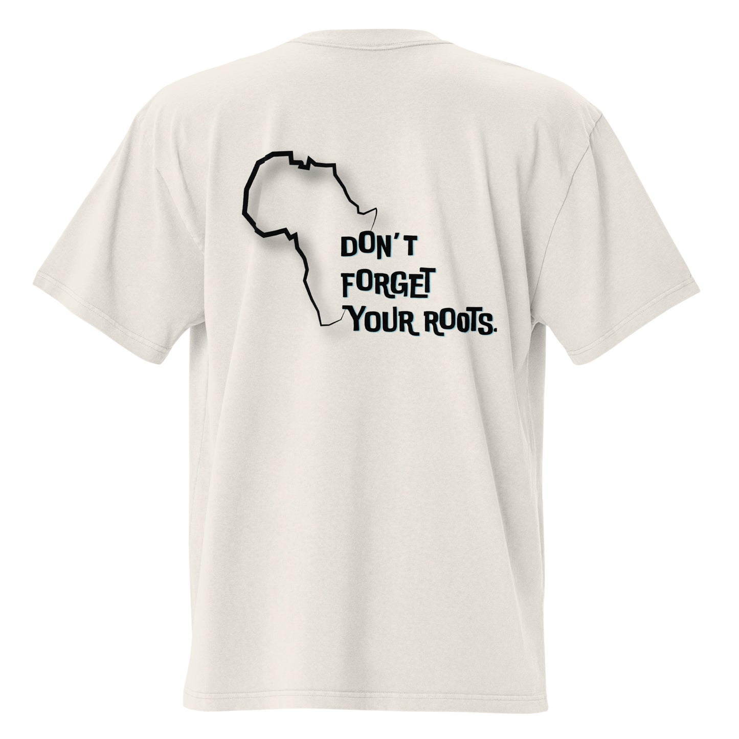 T-shirt Kongoland DON'T FORGET YOUR ROOTS oversize délavé