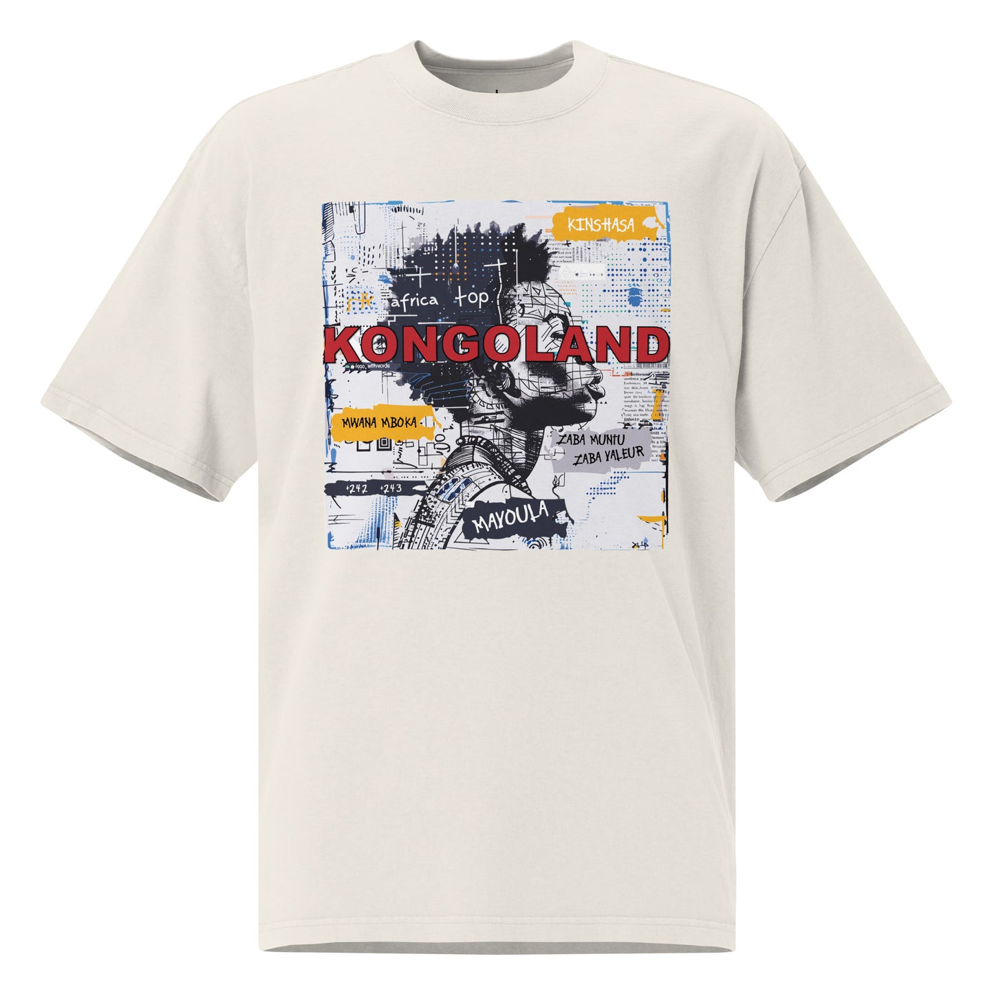 T-shirt Kongoland oversize délavé