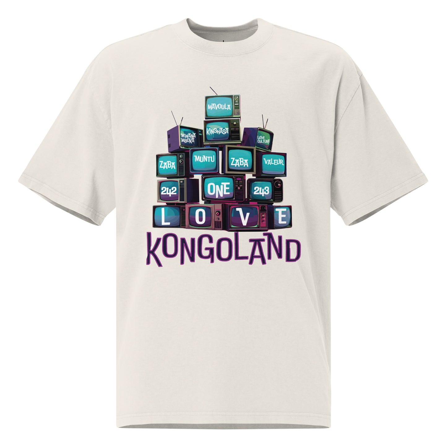 Kongoland ONE LOVE oversized washed t-shirt