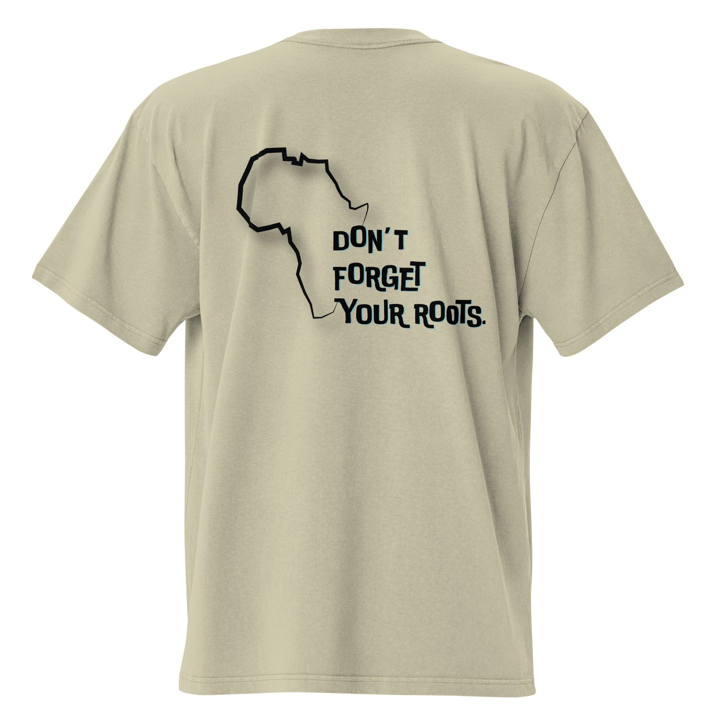 T-shirt Kongoland DON'T FORGET YOUR ROOTS oversize délavé