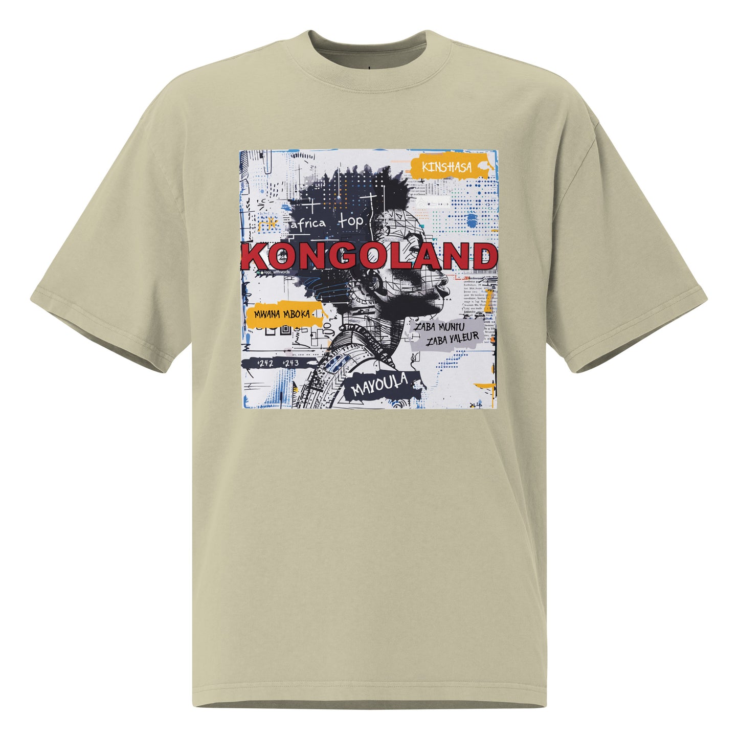 T-shirt Kongoland oversize délavé