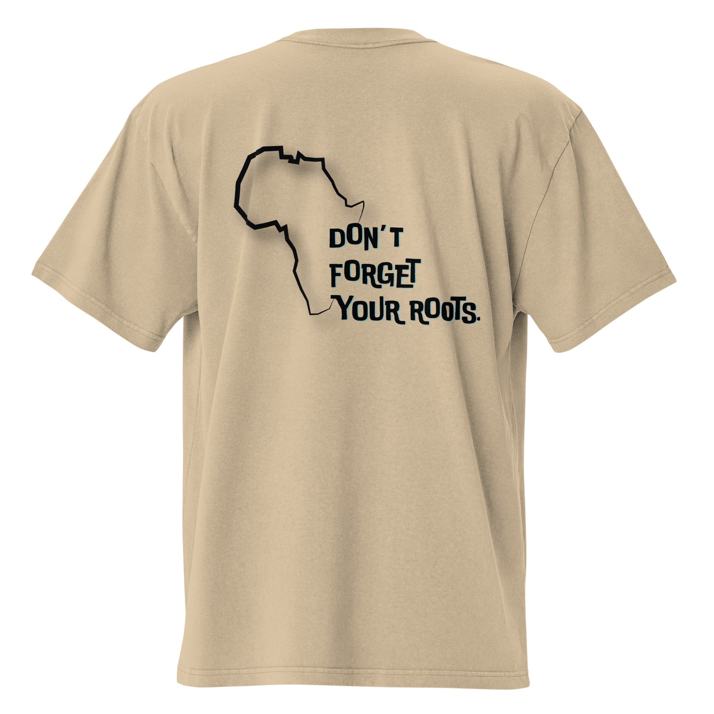 T-shirt Kongoland DON'T FORGET YOUR ROOTS oversize délavé
