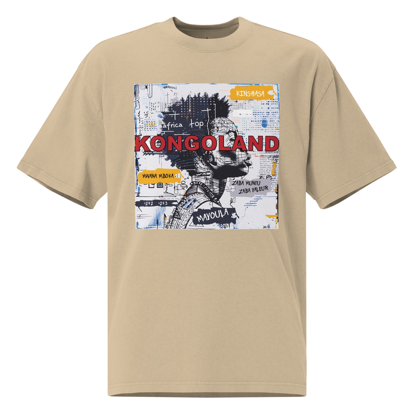 T-shirt Kongoland oversize délavé
