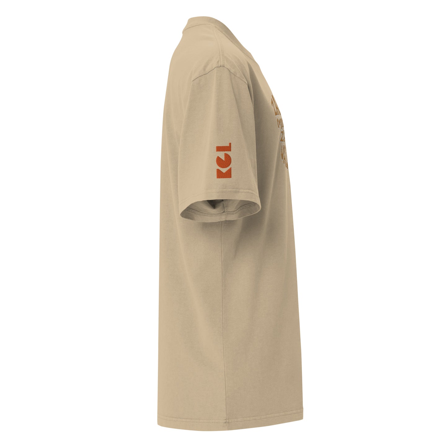 T-shirt Kongoland ZABA MUNTU ZABA VALEUR Brodé oversize délavé