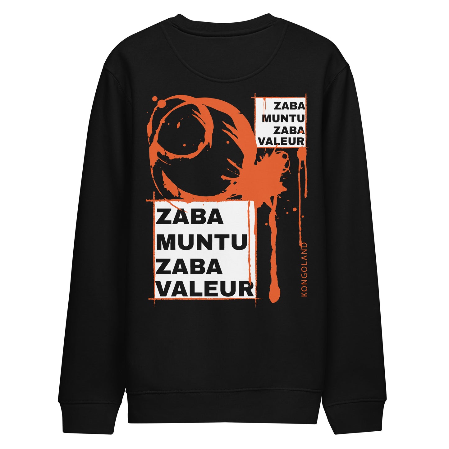 Sweatshirt Kongoland ZABA MUNTU ZABA VALEUR unisexe