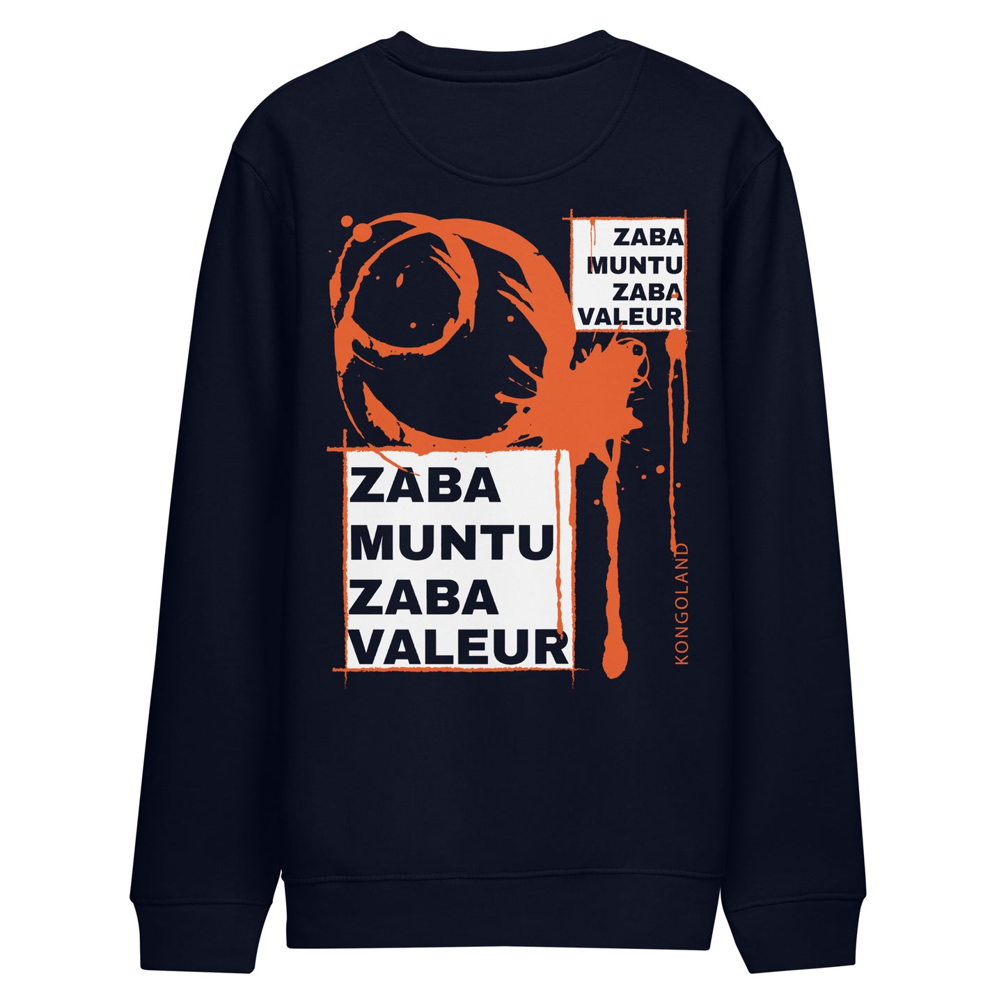 Sweatshirt Kongoland ZABA MUNTU ZABA VALEUR unisexe