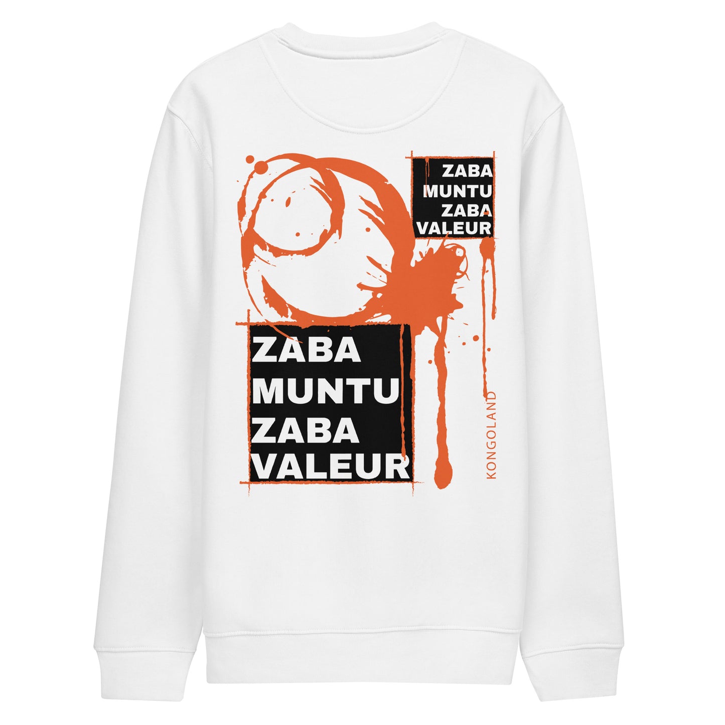 Sweatshirt Kongoland ZABA MUNTU ZABA VALEUR unisexe