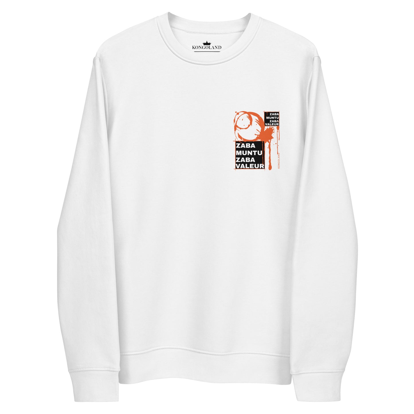 Sweatshirt Kongoland ZABA MUNTU ZABA VALEUR unisexe