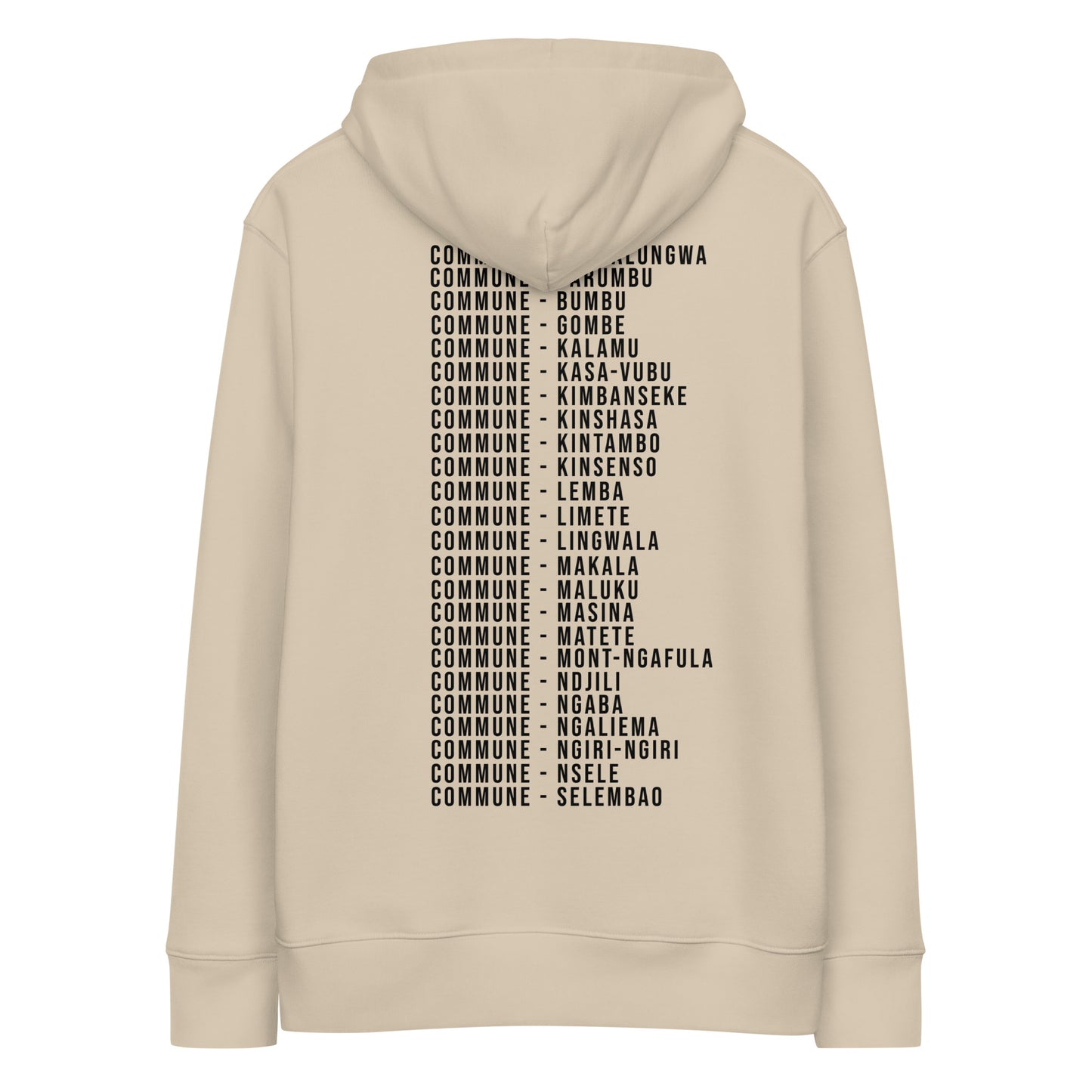 Kongoland 24 COMMUNES KINSHASA hoodie