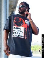Kongoland ZABA MUNTU ZABA VALEUR oversized washed T-shirt