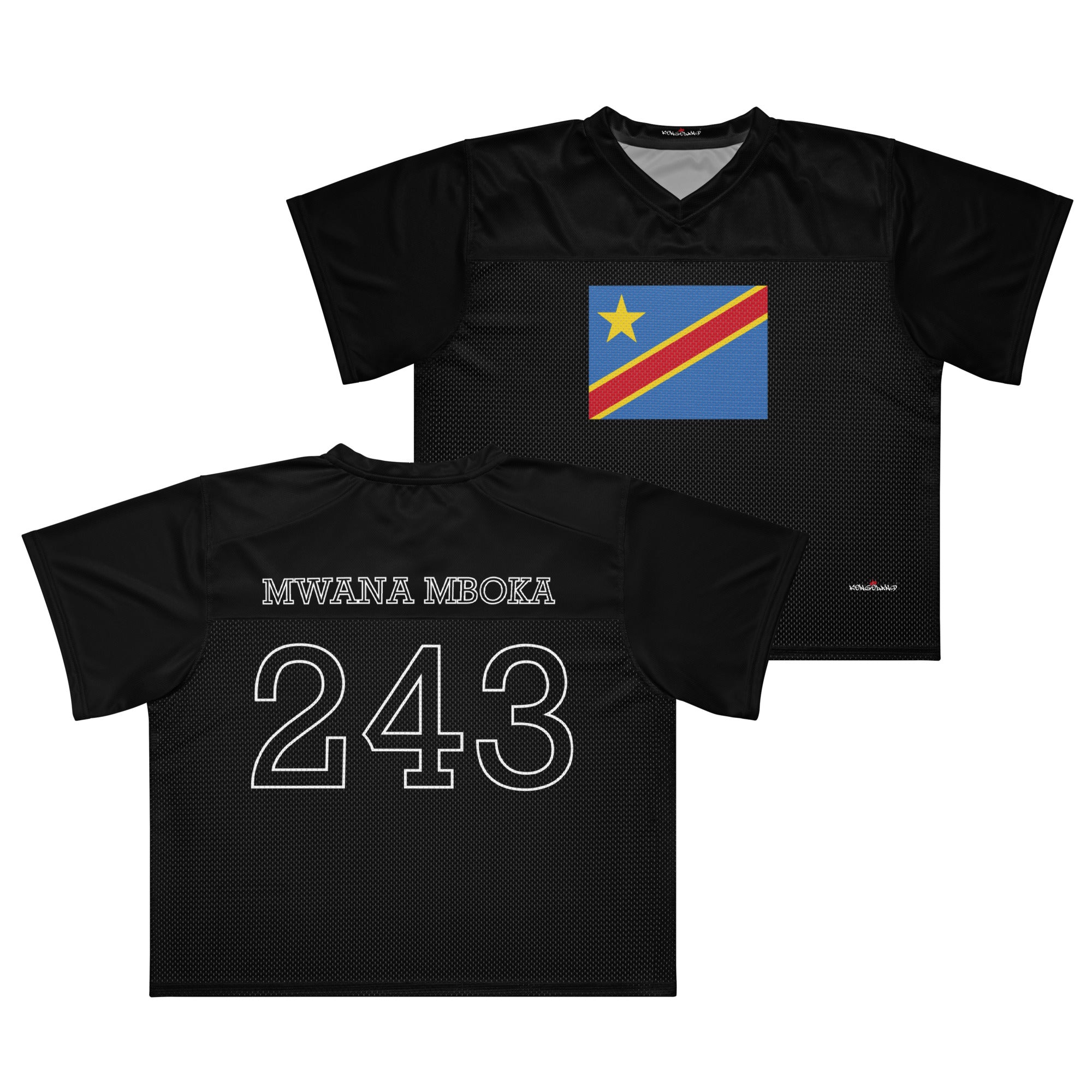 Maillot Kongoland MWANA MBOKA 243 style football boxy
