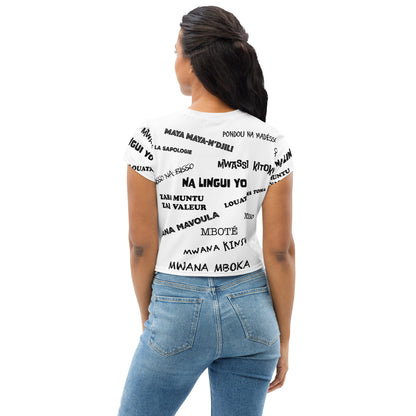 Kongoland ZOLA Crop-Top T-shirt with all-over print