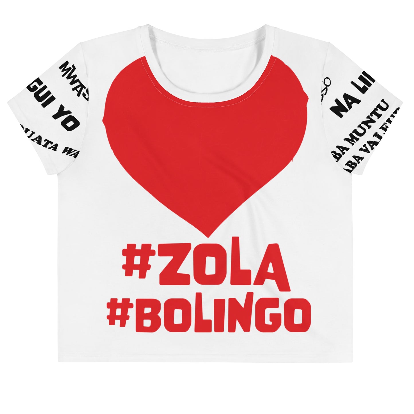 Kongoland ZOLA Crop-Top T-shirt with all-over print