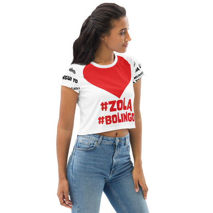 Kongoland ZOLA Crop-Top T-shirt with all-over print