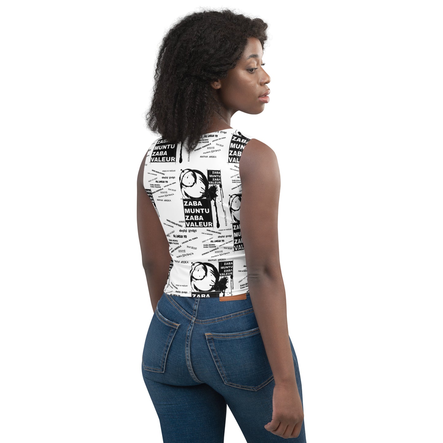 Kongoland ZMZV Crop-top All-over print cut