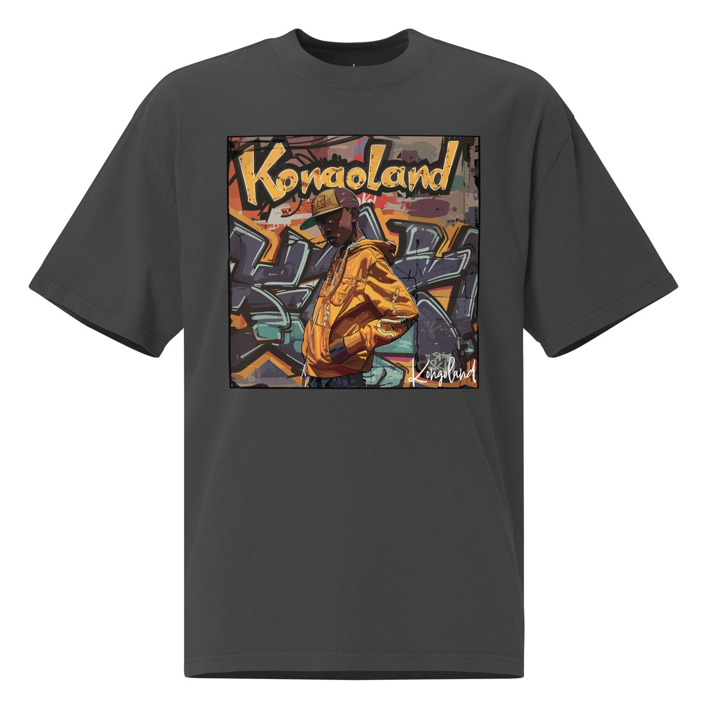 T-shirt Kongoland oversize délavé