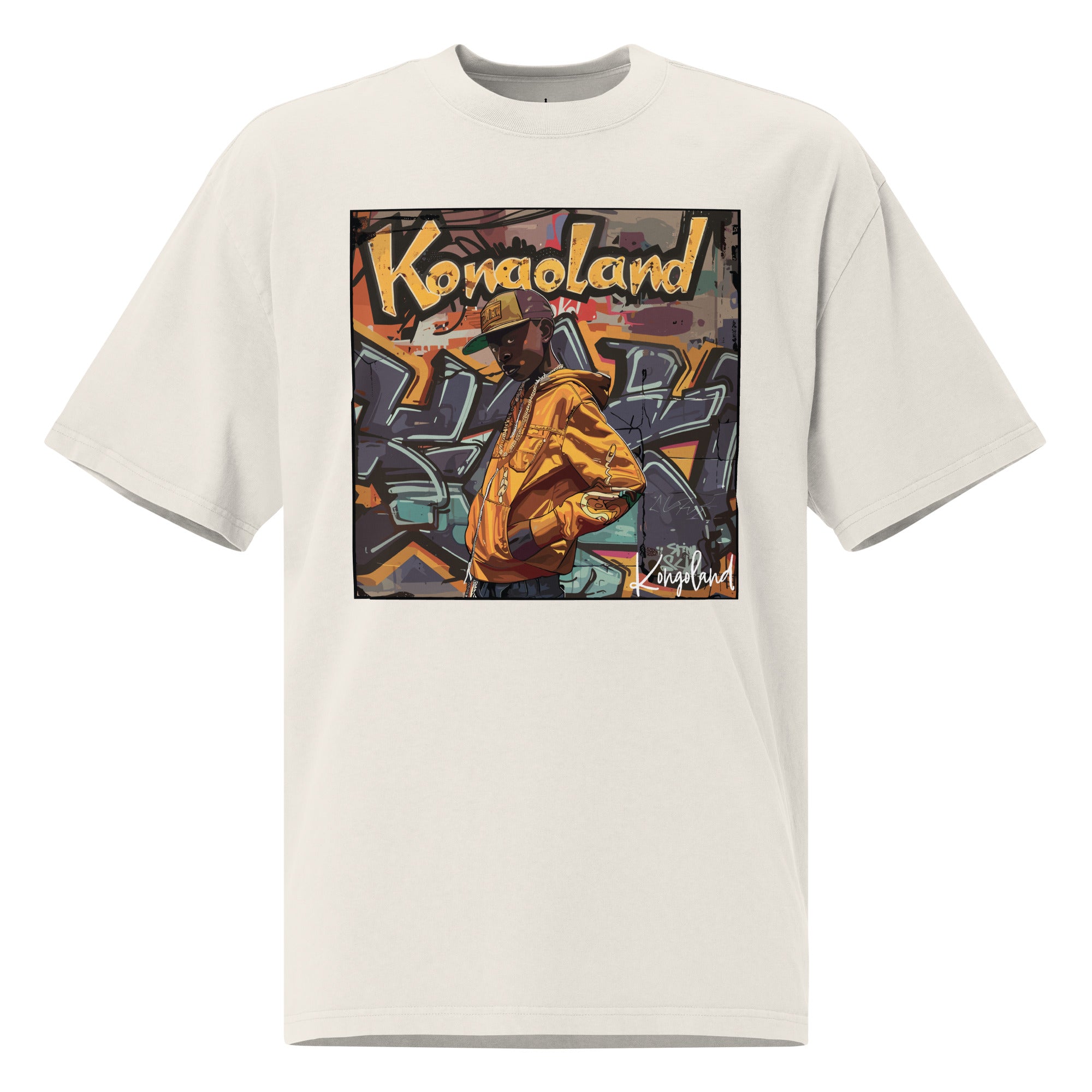 T-shirt Kongoland oversize délavé