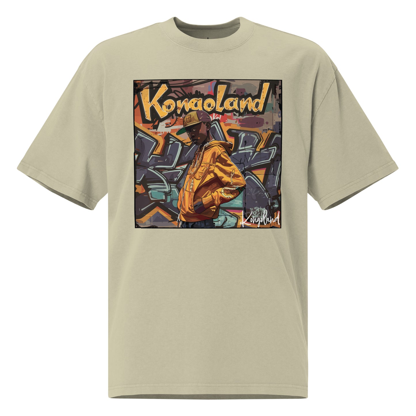 T-shirt Kongoland oversize délavé