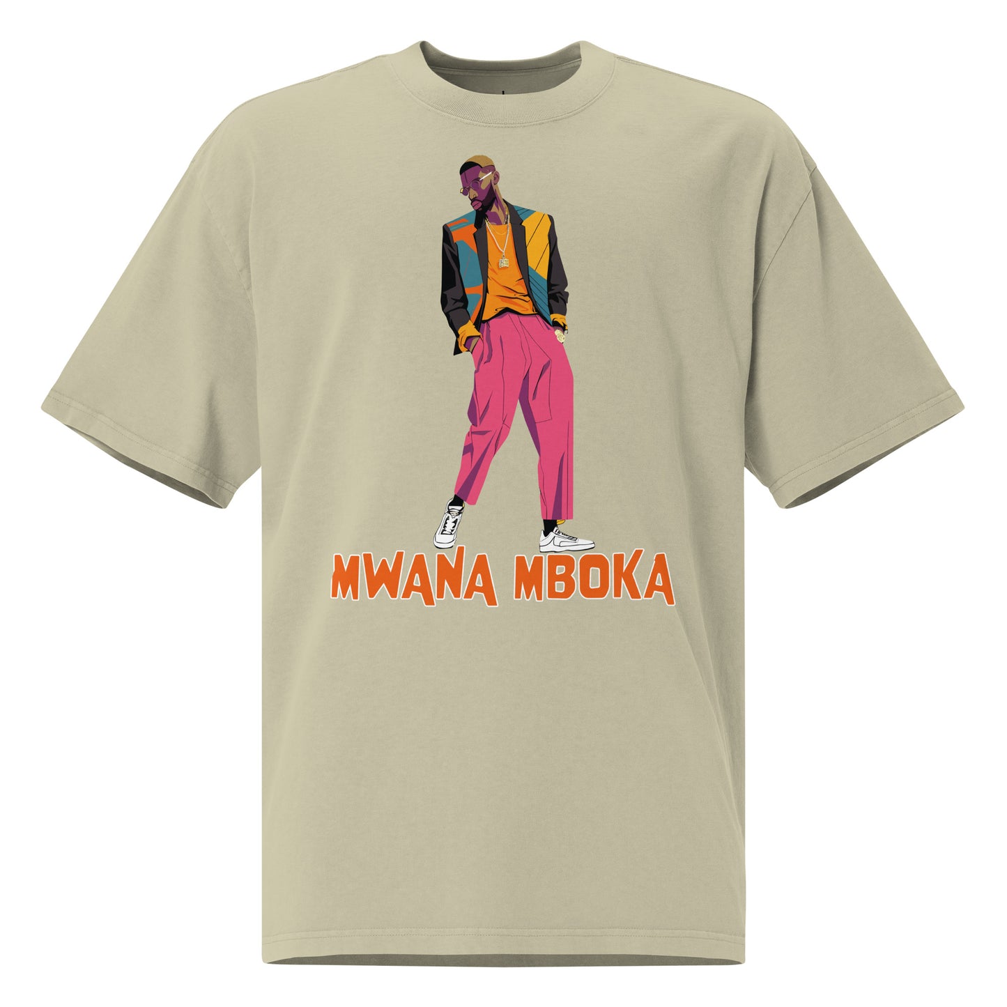 Kongoland MWANA MBOKA oversized washed t-shirt