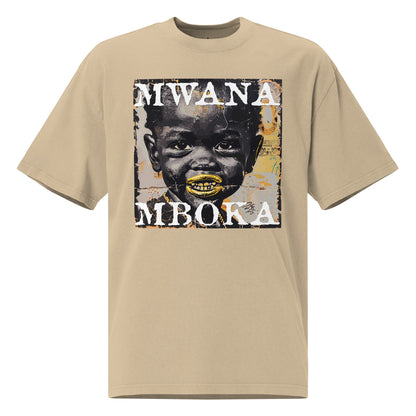 T-shirt Kongoland MWANA MBOKA oversize délavé