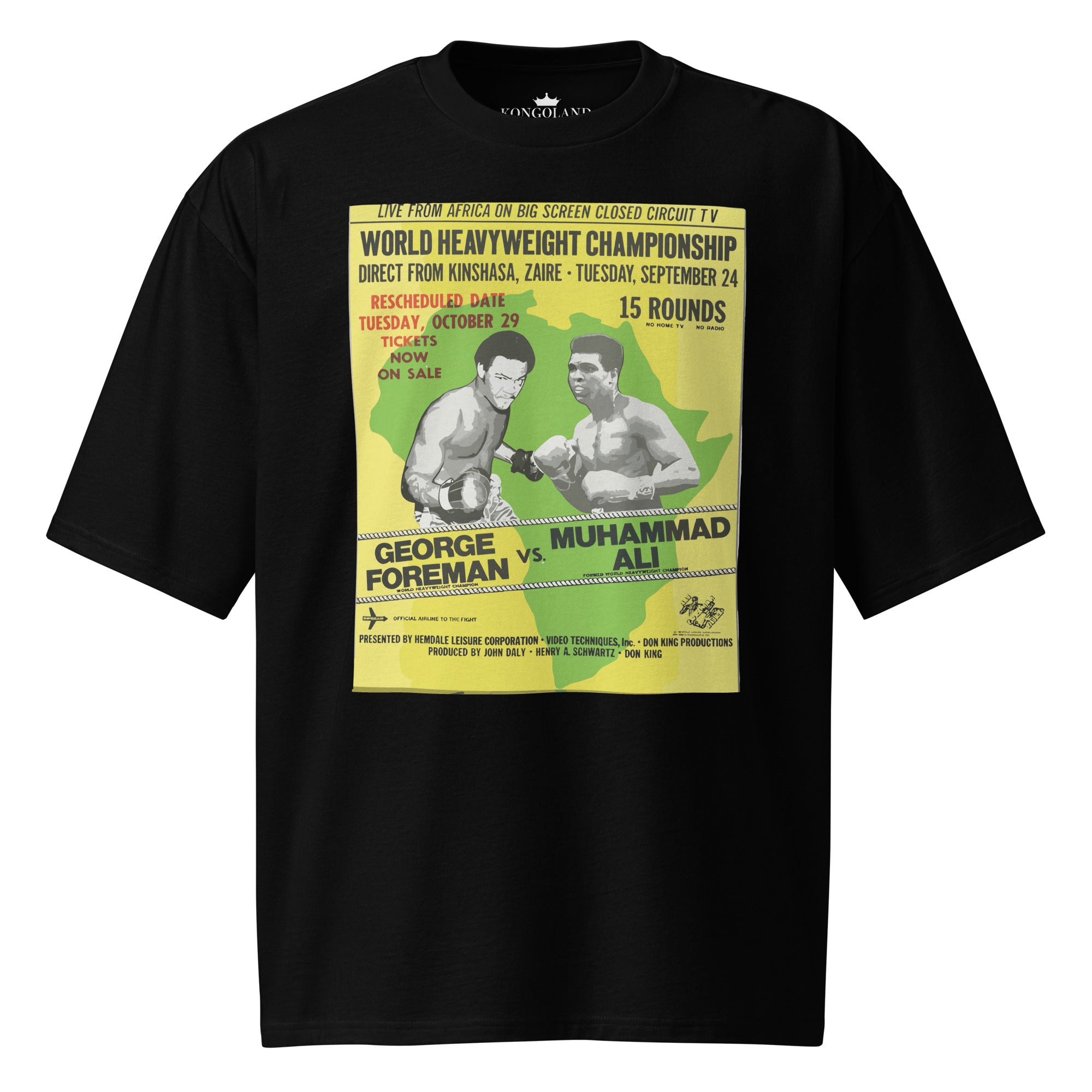 T-shirt Kongoland ALI & FOREMAN lourd oversize