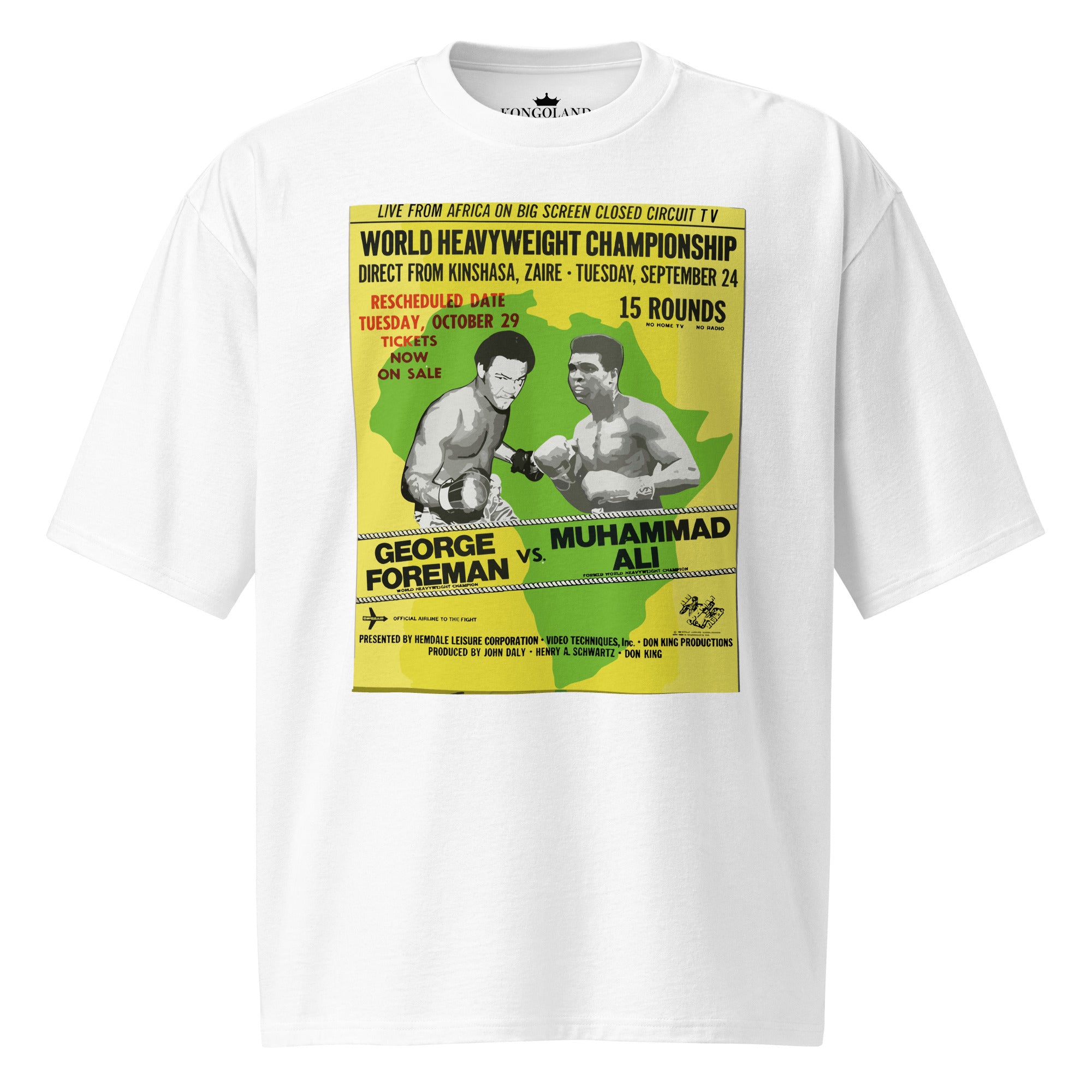 T-shirt Kongoland ALI & FOREMAN lourd oversize