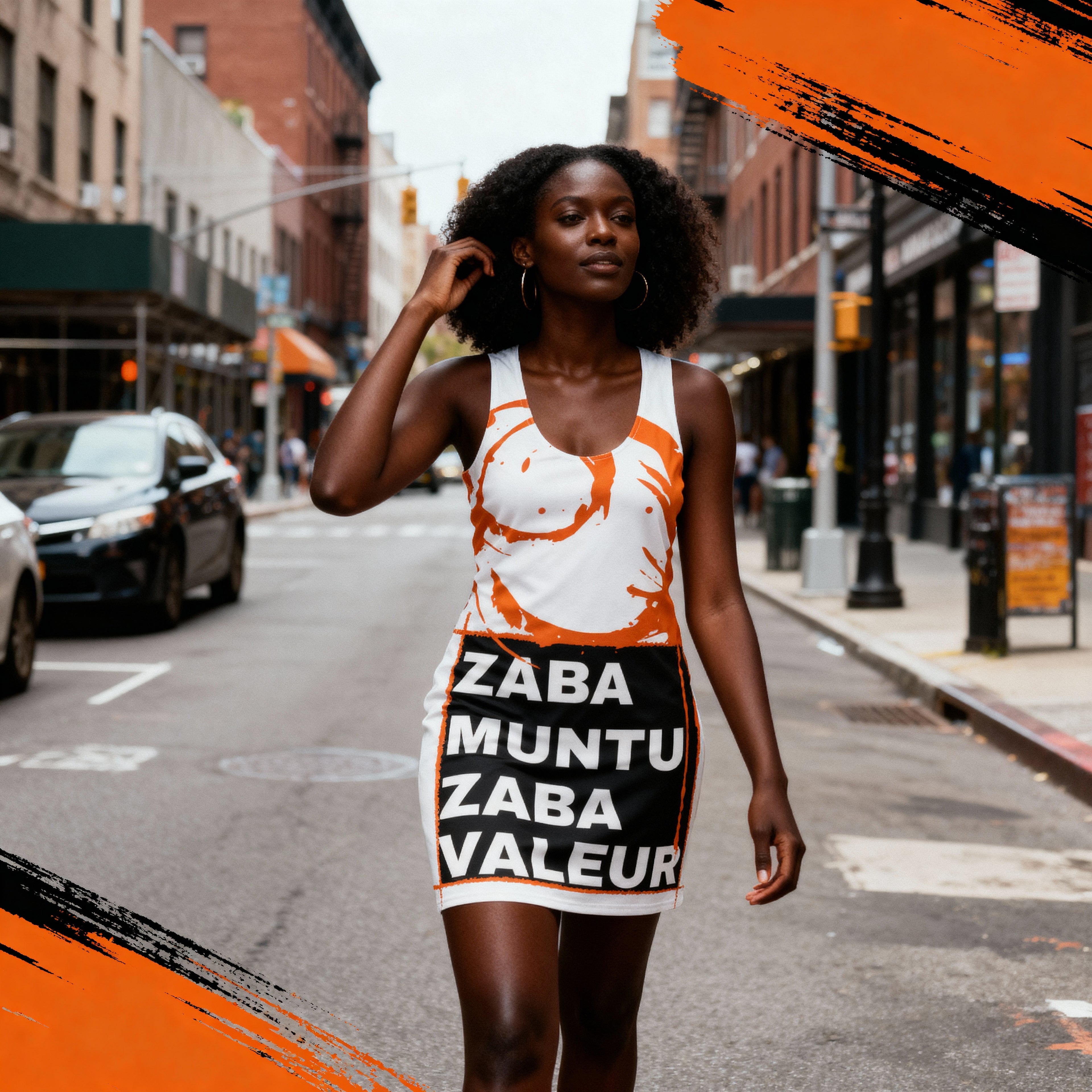 Robe moulante Kongoland ZABA MUNTU ZABA VALEUR