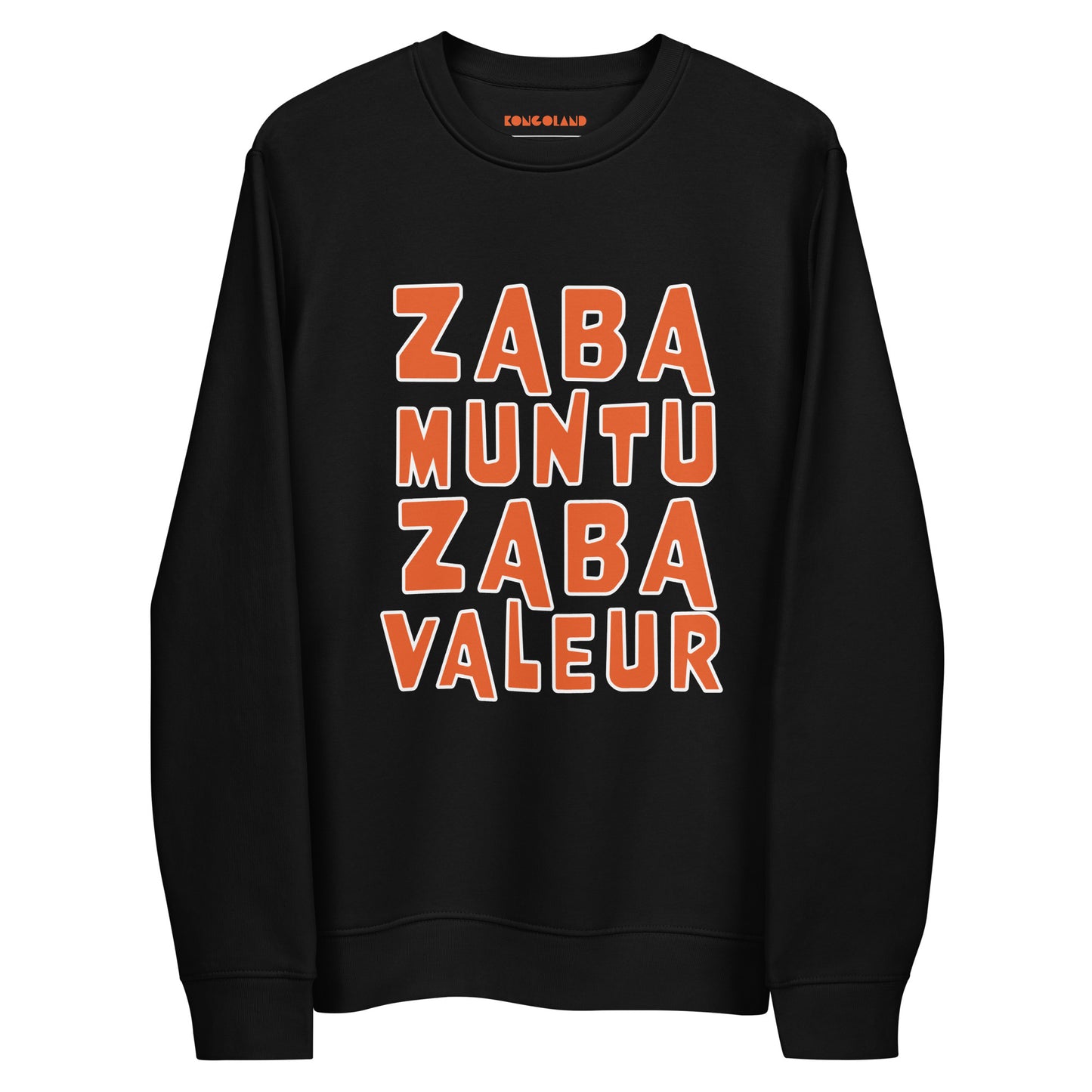 Kongoland ZABA MUNTU ZABA VALEUR eco-responsible sweatshirt