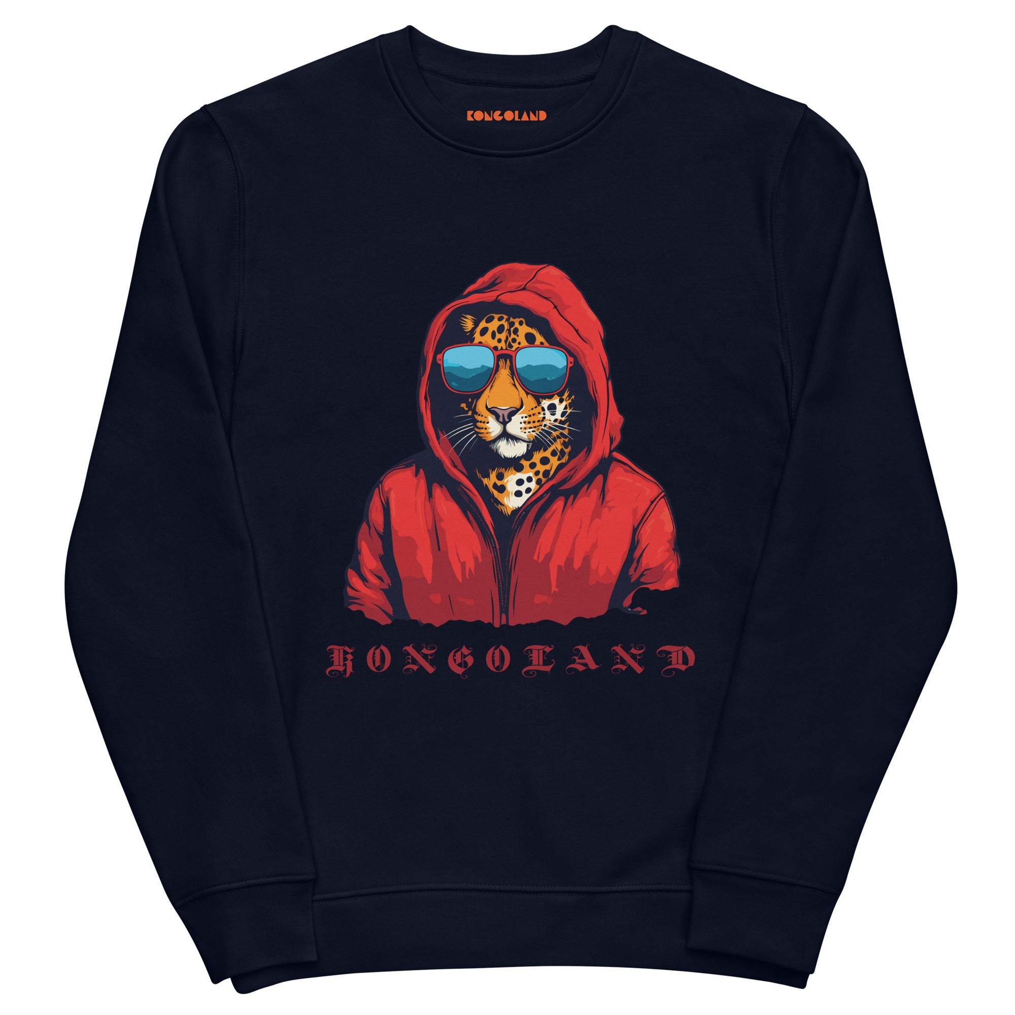 Kongoland Mascotte LEOPARD eco-responsible unisex sweatshirt