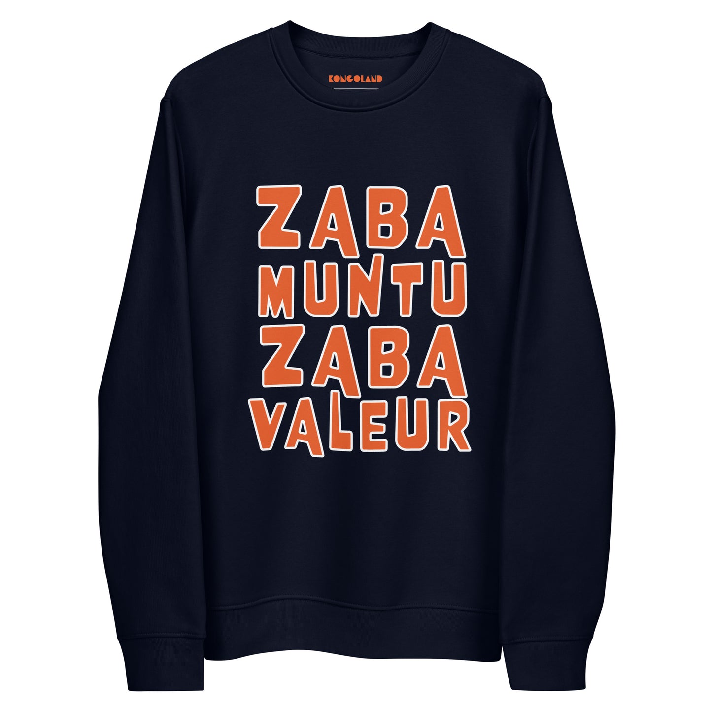 Kongoland ZABA MUNTU ZABA VALEUR eco-responsible sweatshirt