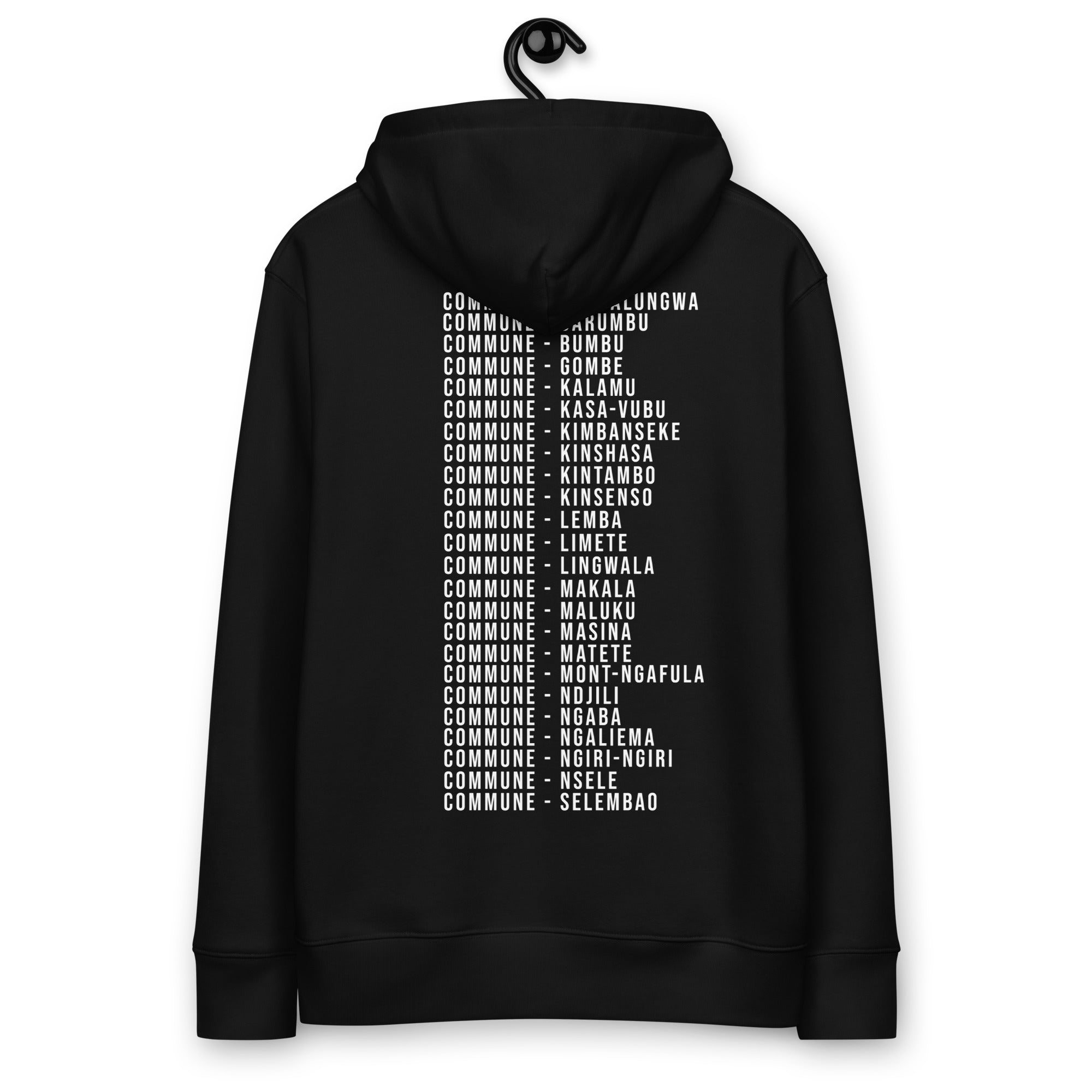 Kongoland 24 COMMUNES KINSHASA hoodie
