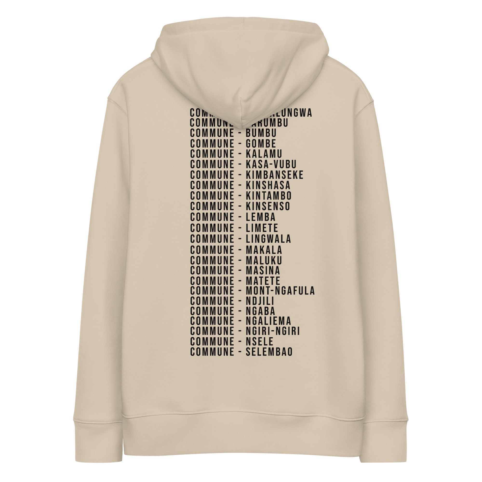 Kongoland 24 COMMUNES KINSHASA hoodie