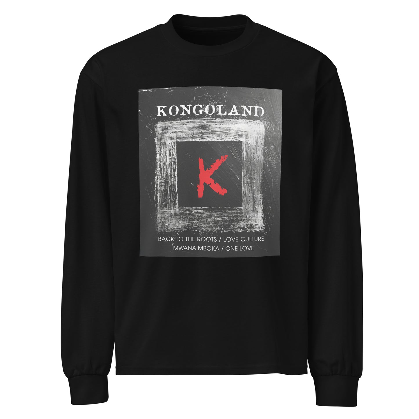 Kongoland Letter K Thick Premium Long Sleeve Top