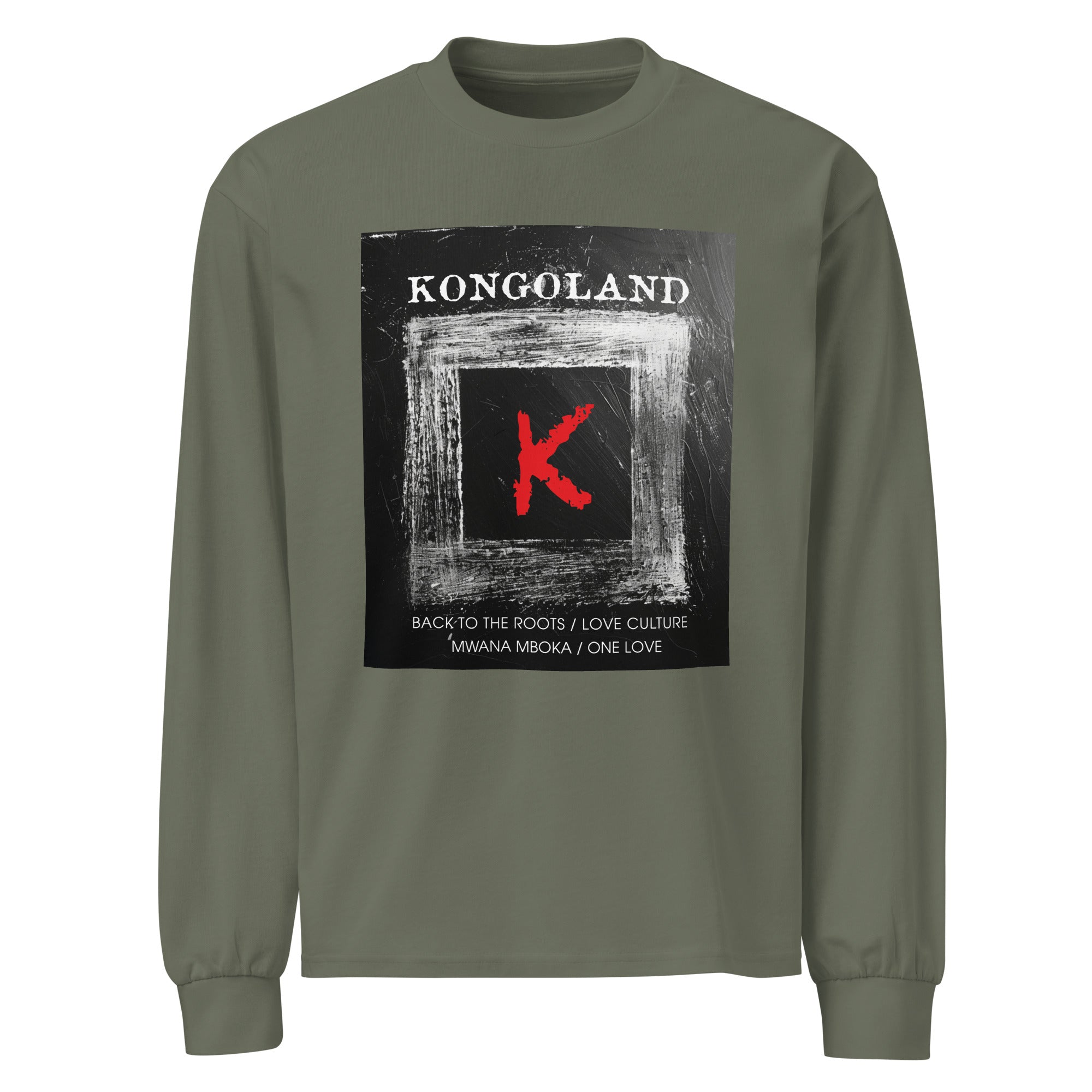 Haut Kongoland lettre K épais premium à manches longues
