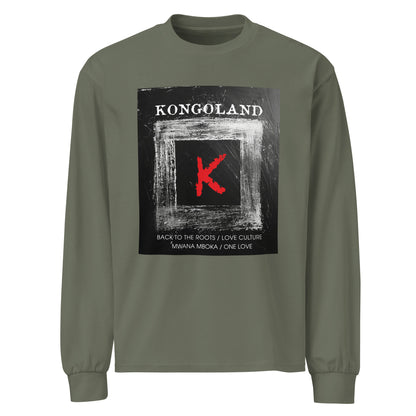 Kongoland Letter K Thick Premium Long Sleeve Top