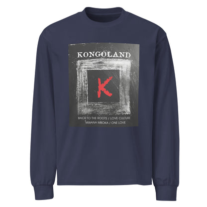 Kongoland Letter K Thick Premium Long Sleeve Top