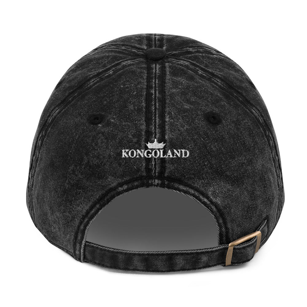 Casquette Vintage Kongoland MAKE AFRICA GREAT AGAIN en Sergé de Coton