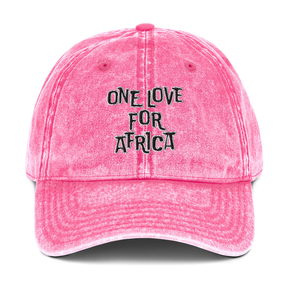 Casquette Vintage Kongoland ONE LOVE en Sergé de Coton