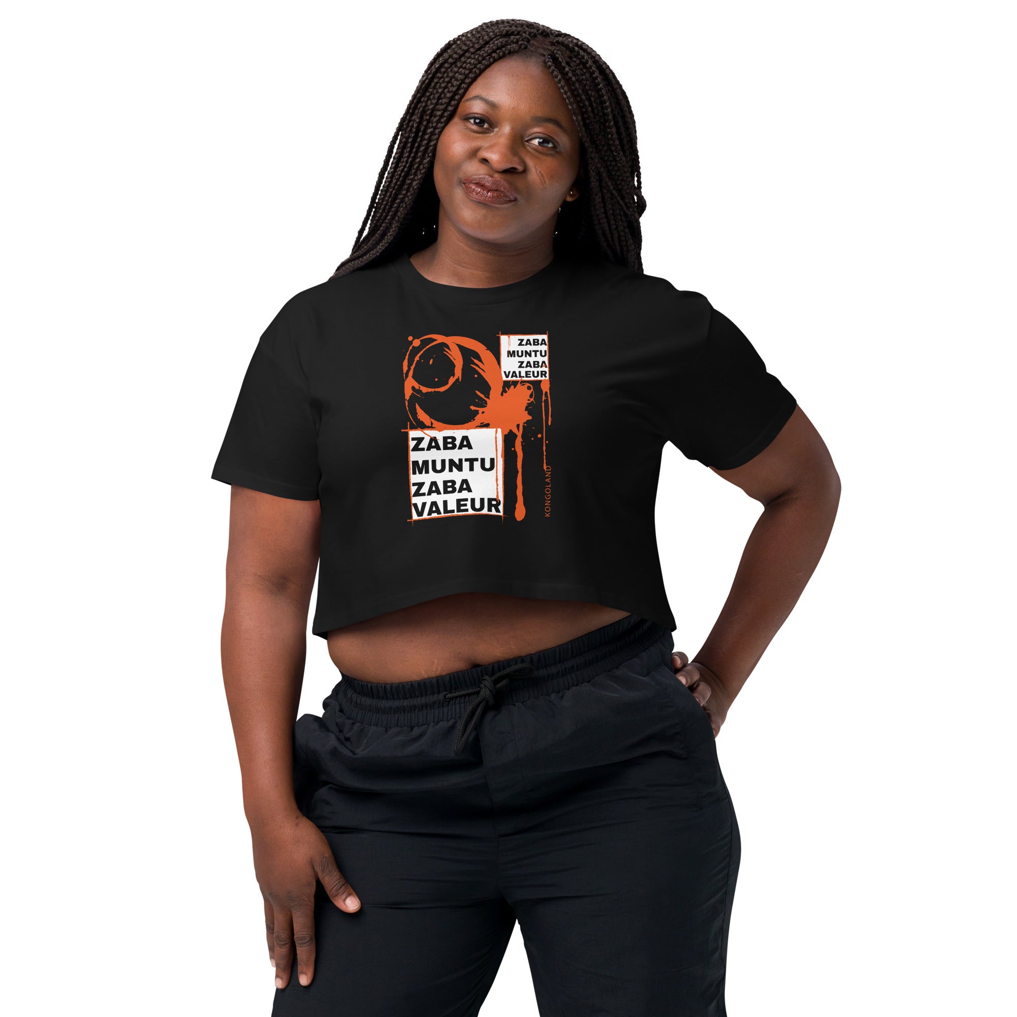 Crop top Kongoland ZABA MUNTU ZABA VALEUR for women